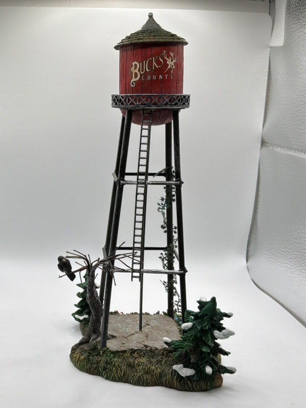 Dept 56 Snow Village Bucks County Water Tower Retired 55111